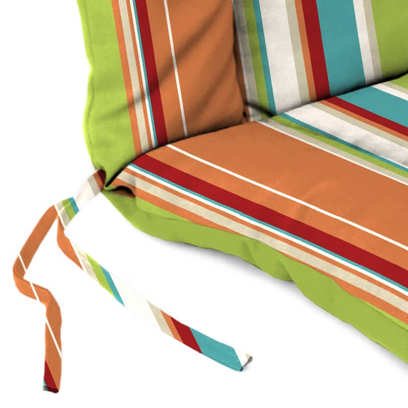 21" x 38" Outdoor Chair Cushion with Ties and Loop - 38'' L x 21'' W x 3.5'' H