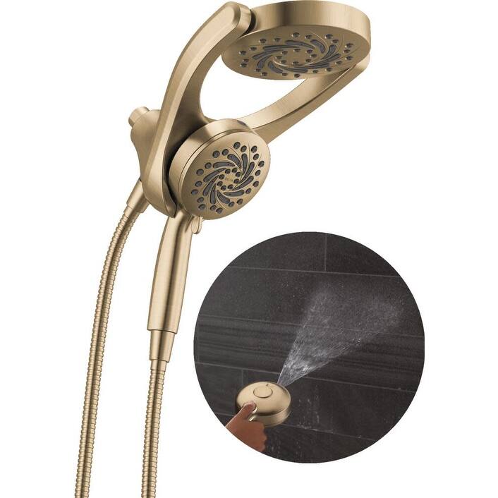 Delta 75419 HydroRain 1.75 GPM 2-in1 Shower Head and Hand Shower with - Champagne Bronze
