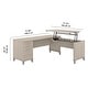 preview thumbnail 21 of 67, Bush Somerset 72W 3 Position Sit to Stand L Shaped Desk in Ash Gray