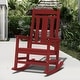 preview thumbnail 134 of 174, Outdoor Patio HDPE Rocking Chiar, Extra Wide Seat & Backrest