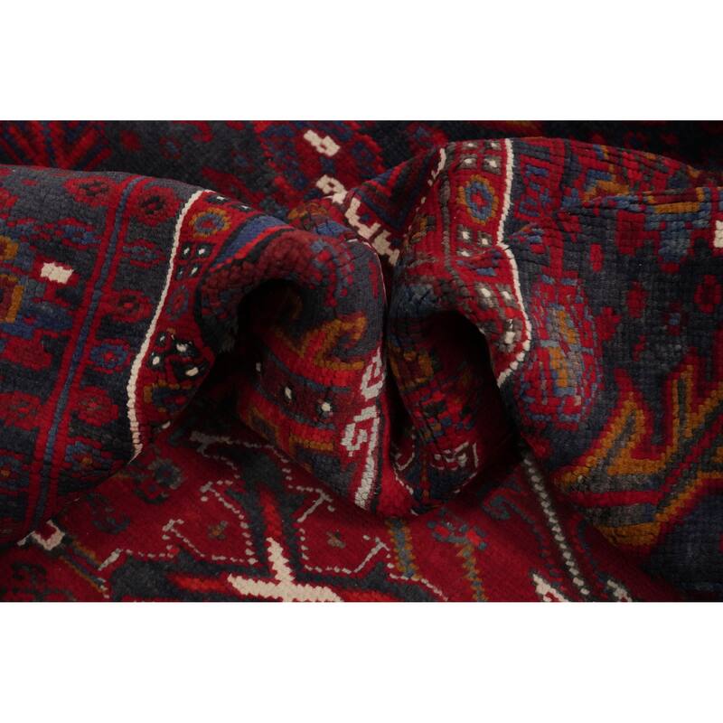 Hand Knotted Oriental 100% Wool Carpet Traditional Medallion Red Heriz Area Rug - 12' 10'' X 9' 10''