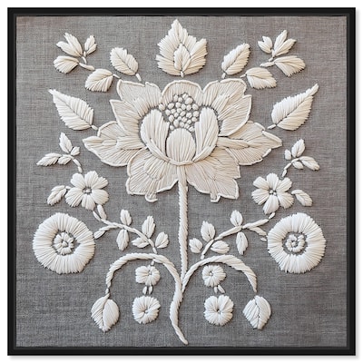 Stitched Symmetry II Canvas by Art Remedy