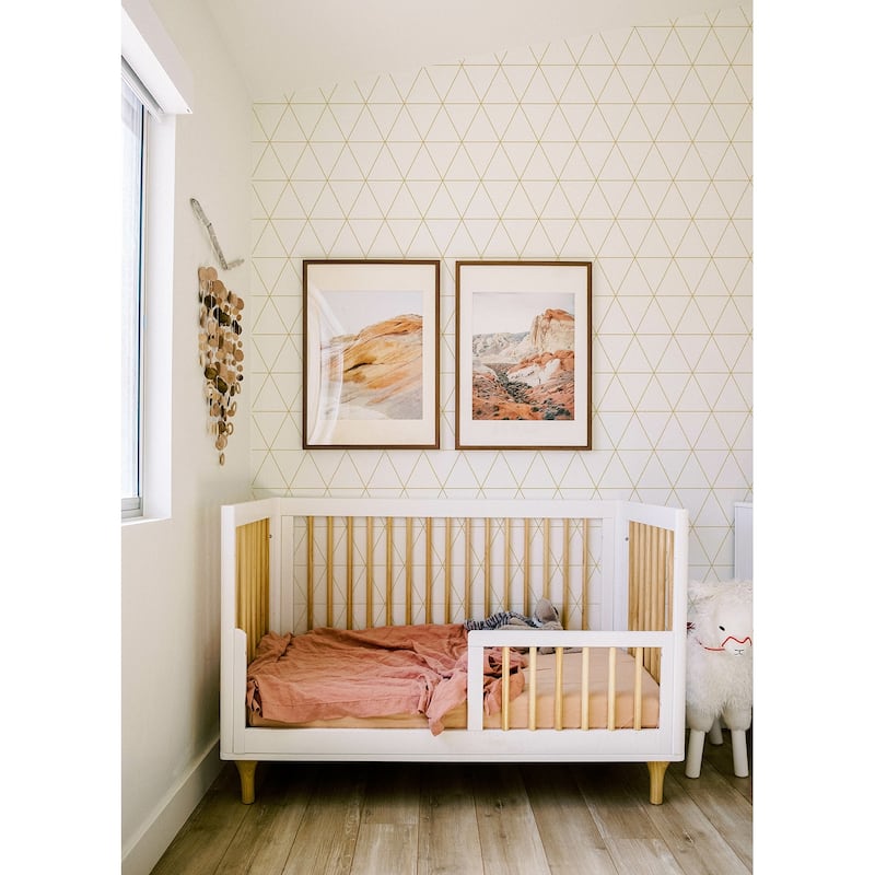 Chesapeake Leda Metallic Geometric Wallpaper - 20.9 x 396 x 0.025