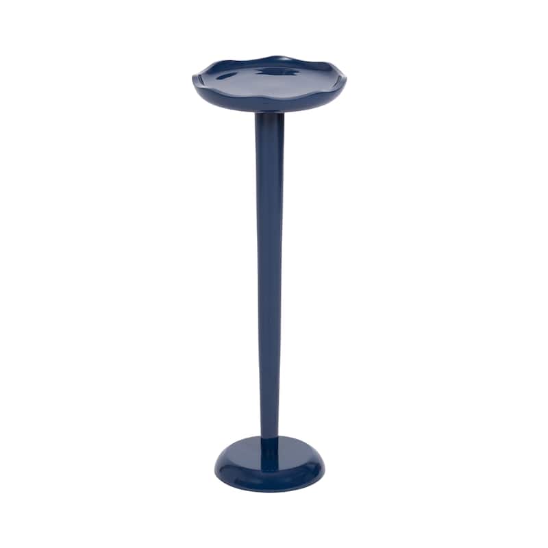 Kate and Laurel Alessia Colored Drink Table - 8x8x22 - Navy Blue