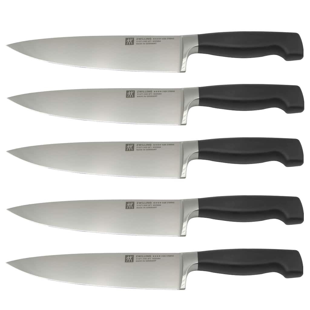 5x ZWILLING Four Star 8" Chef's Knife