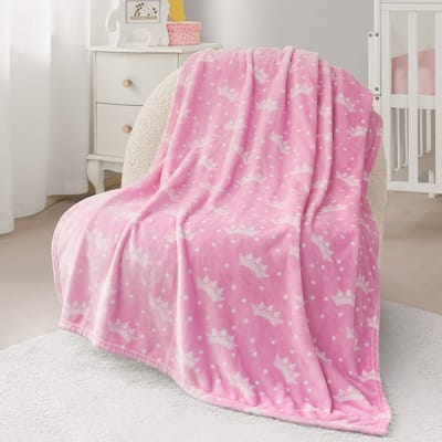 Juicy Couture Plush Baby Throw Blankets