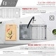 preview thumbnail 53 of 63, Undermount 33" Workstation Single-Bowl Stainless Steel Kitchen Sink