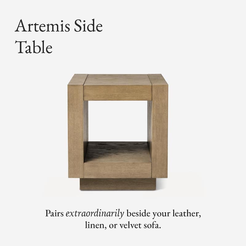 Maven Lane Artemis Contemporary Wooden Side Table
