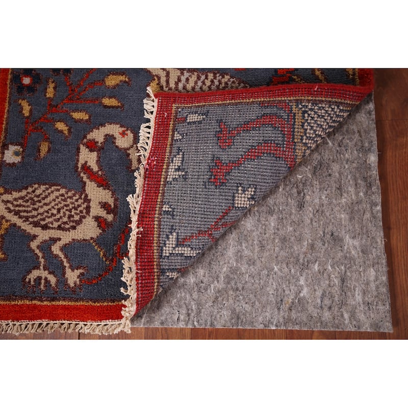 Animals Design Ziegler Indian Runner Rug Hand-Knotted Wool Carpet - 2'5"x 8'0"