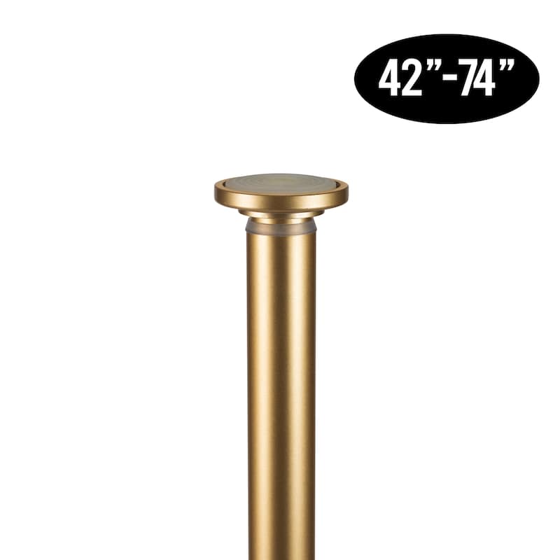 Home Details 42" -74" Adjustable Tension Curtain Rod - 42" x 74"