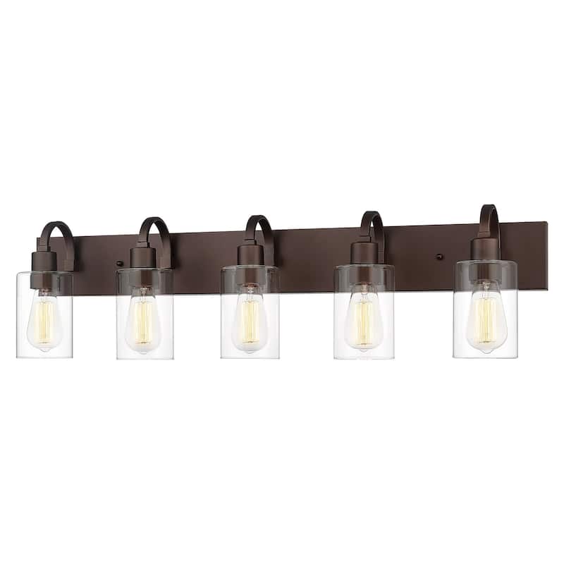 Bathroom Vanity Light Fixtures - Farmhouse Wall Light for Bathroom - 5-Light - Oil Rubbed Bronze 
