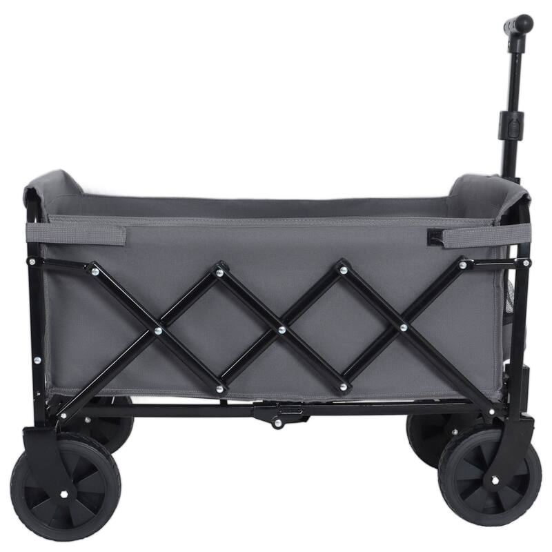 Expandable Dual Layer Utility Wagon Cart,Grocery Cart for Gardening