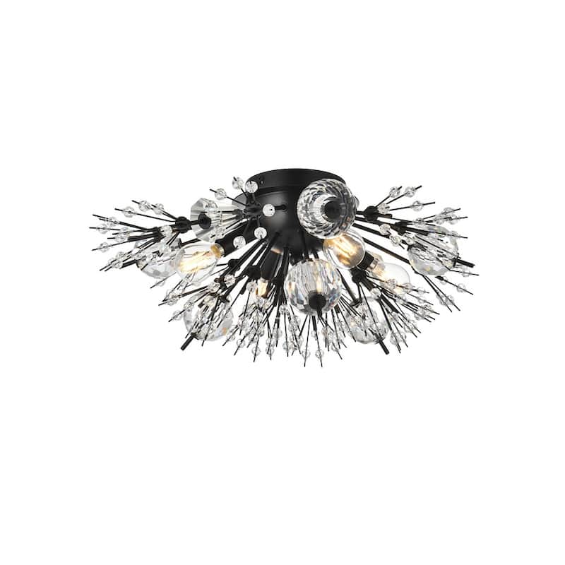Victor 19 inch Crystal Starburst Wall Sconce - N/A