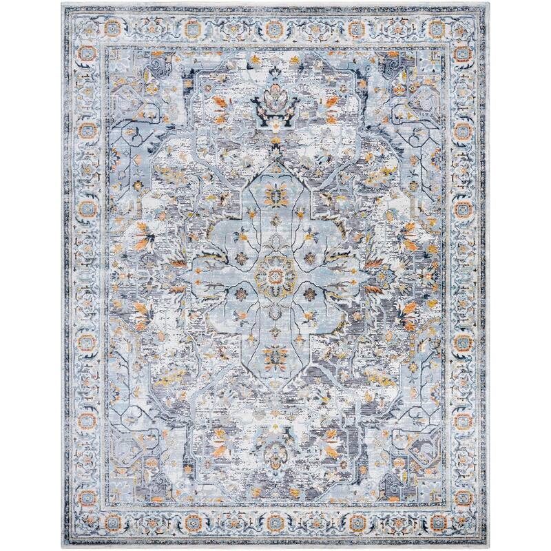 Livabliss Hassler Traditional Medallion Area Rug