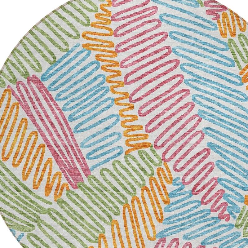 HomeRoots Floral Transitional Rectangle Outdoor Rug