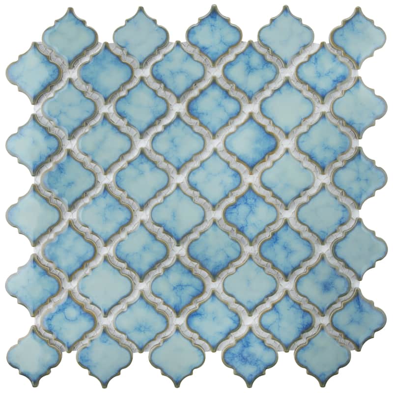 Merola Tile Hudson Tangier Marine 12-3/8" x 12-3/8" Porcelain Floor and Wall Tile