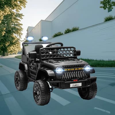 Battery-Powered 12V Kids Electric Ride On Car with Dual Motors, 3 Speeds, Parental Remote Control, and Interactive Features