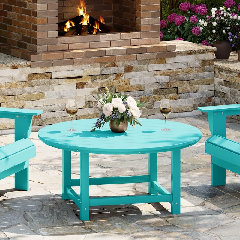 Laguna Outdoor Poly Adirondack 38" Round Coffee Table