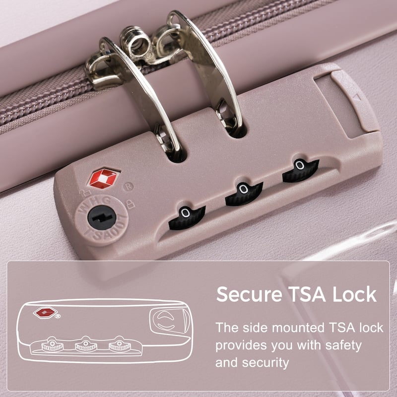 ABS Hardshell 3pcs Clearance Luggage Hardside Lightweight Durable Suitcase sets Spinner Wheels Suitcase with TSA Lock 20"24"28"