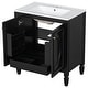 preview thumbnail 5 of 19, Modern 30" Bathroom Vanity with Sink and Soft Close Door Hinges