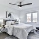 preview thumbnail 4 of 14, 52" Aerofanture Black Wood 3-blade LED Propeller Ceiling Fan with Light