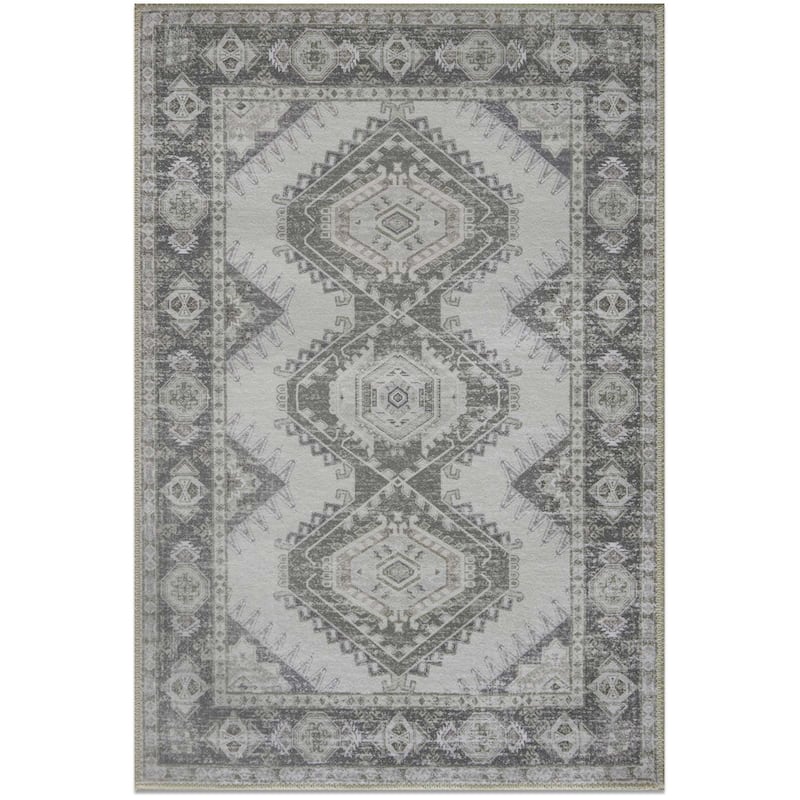 HomeRoots Southwestern Modern, Contemporary Rectangle Area Rug - 3' X 5'