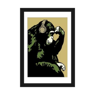 iCanvas "Monkey Thinker Army" by Steez