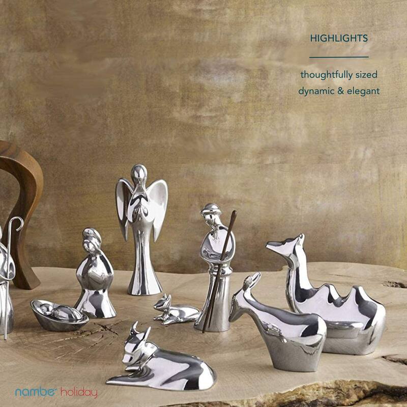 Nambe Metal Mini Nativity 3 Animals