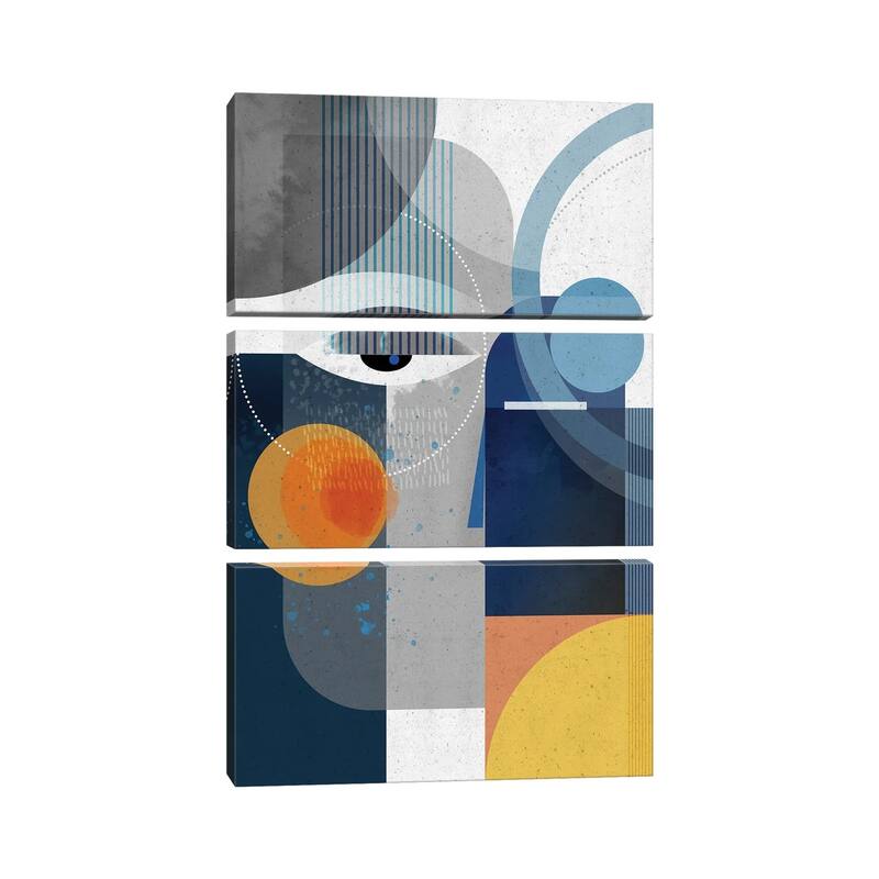 iCanvas "Obsidian" by Ishita Banerjee 3-Piece Canvas Wall Art Set