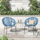 preview thumbnail 3 of 31, Corvus Sarcelles Woven Wicker Indoor/Outdoor Bistro Chairs (Set of 2)