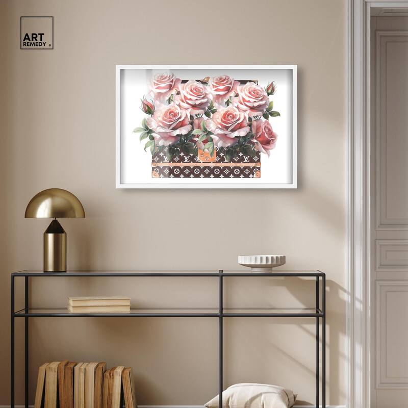 Doll Memories - Stylish Roses Shadowbox by Art Remedy