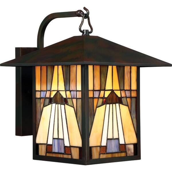slide 2 of 3, Inglenook 1-Light Outdoor Wall Lantern in Valiant Bronze
