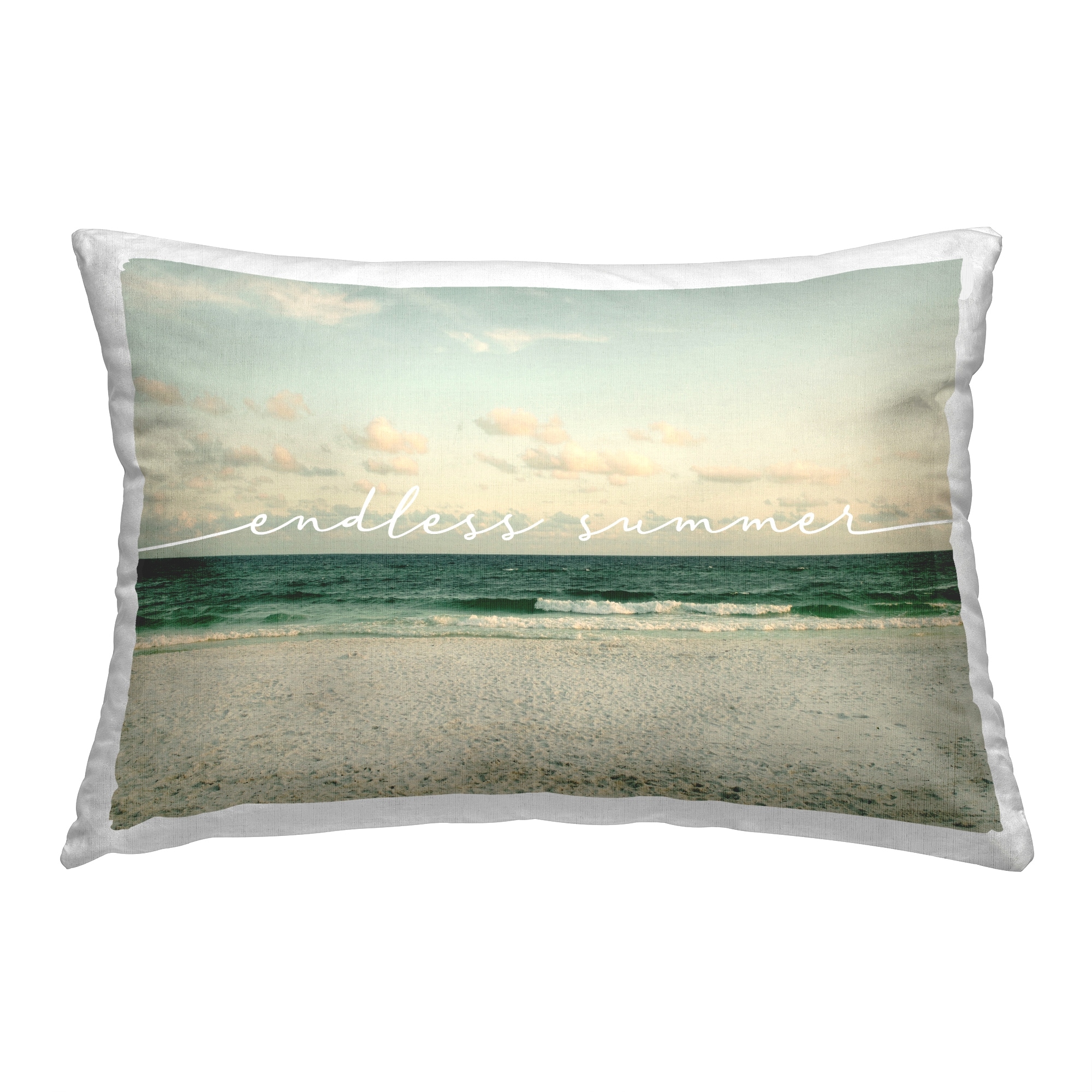 Stupell Endless Summer Phrase Decorative Printed Throw Pillow Design by Lil' Rue
