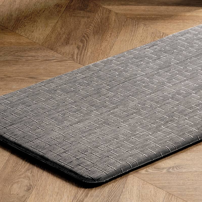 Nuloom Casual Crosshatched Anti Fatigue Kitchen or Laundry Room Comfort Mat