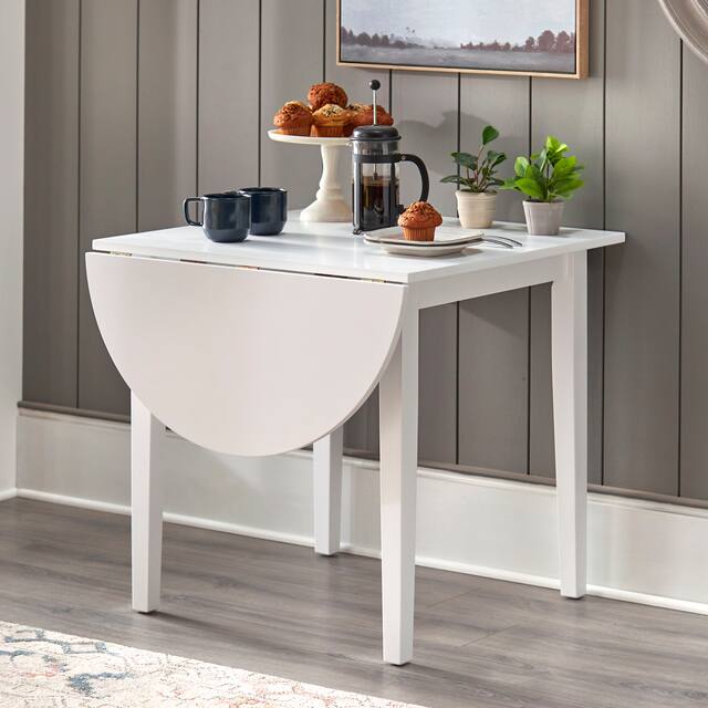Simple Living Country Cottage Drop-Leaf Dining Table
