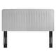 preview thumbnail 22 of 28, Milenna Channel Tufted Performance Velvet King/California King Headboard