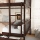 preview thumbnail 7 of 31, Twin Over Twin Rubber Wood Bunk Bed with 2 Drawers, Convertible into 2 Twin Beds