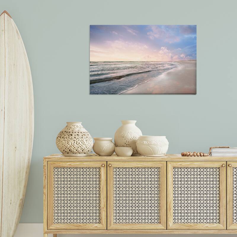 Stupell Receding Beach Shore Canvas Wall Art Design By Natalie Carpentieri