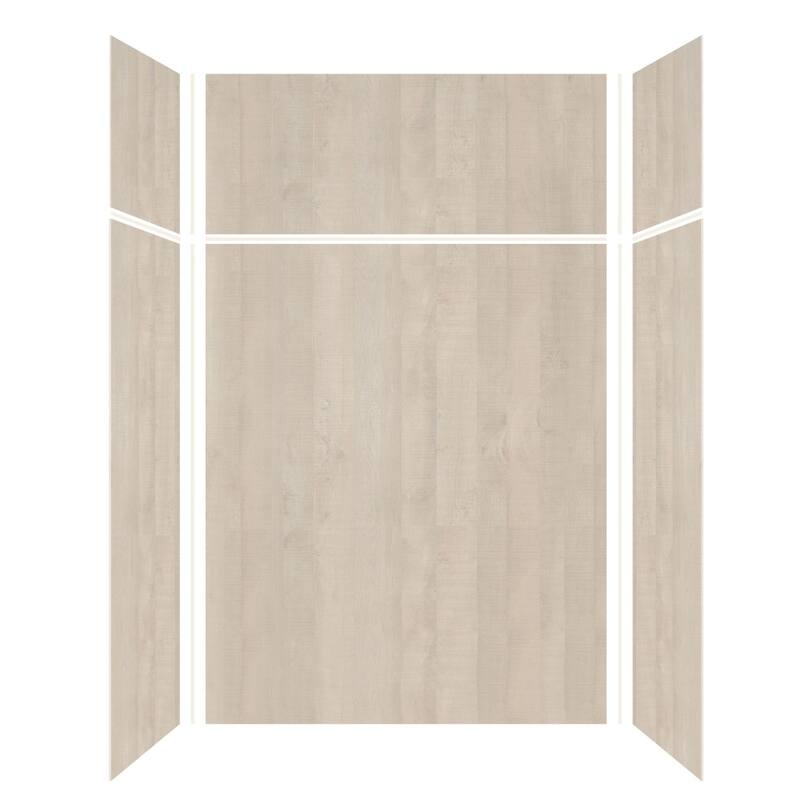 Transolid Expressions 60-in X 32-in X 96-in Glue to Wall Shower Kit - 32" x 60" x 96" - 32" x 60" x 96"