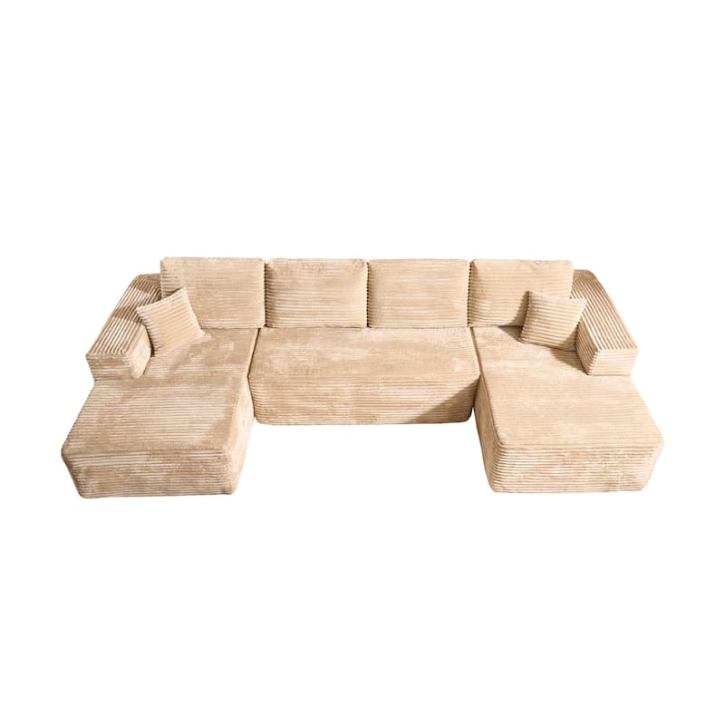 VIOS No-Assembly Plush Fabric Sofa Set​