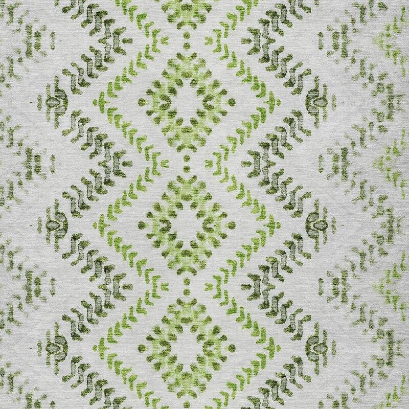HomeRoots Geometric Transitional Rectangle Outdoor Rug