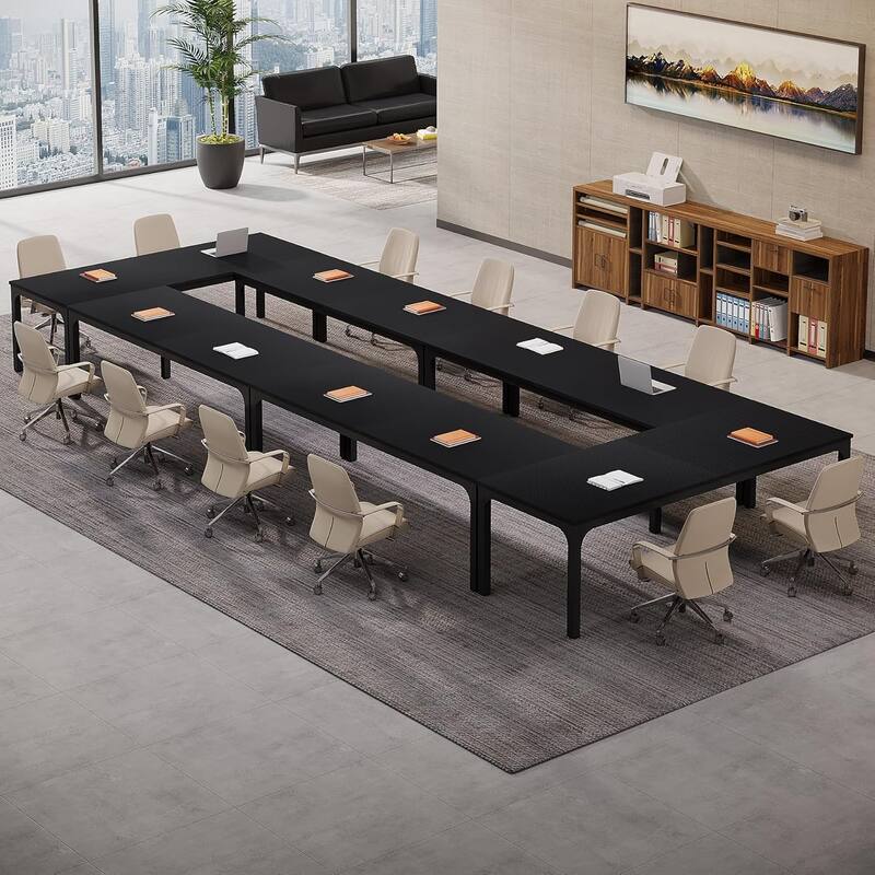 78.74" Large Rectangle Conference Table/Desk, Modern Seminar Meeting Table, Business Tables for Boardroom & Office