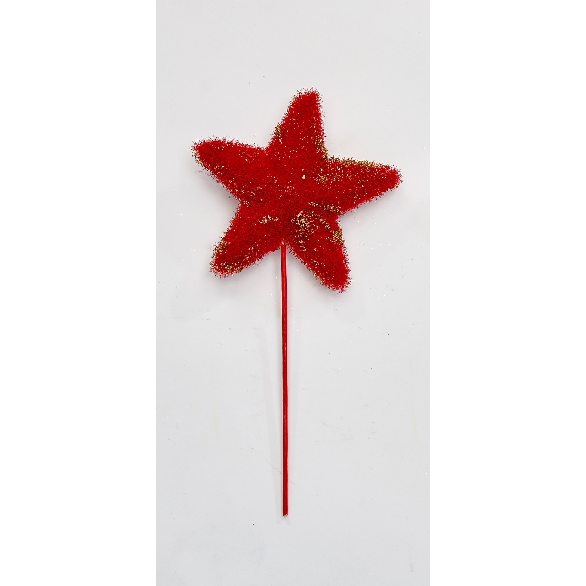 5" Star on 6" Pick, Red, Set of 3 - 11"