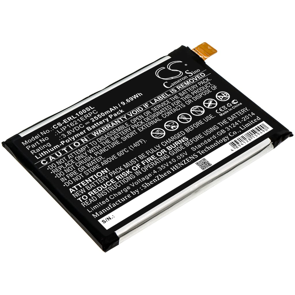 Battery for Sony G3311 G3312 G3313 Xperia L1 LTE LIP1621ERPC Mobile CS-ERL100SL - Black