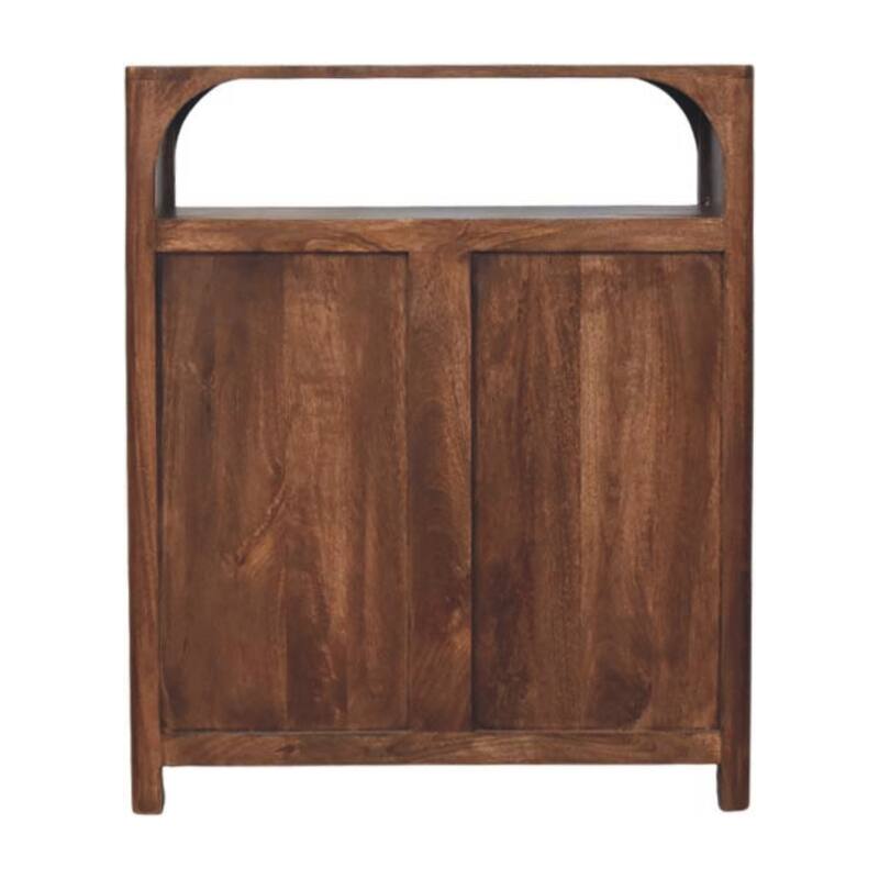 Artisan Furniture Solid Wood Arc-Line 3 Drawer Chest Brown