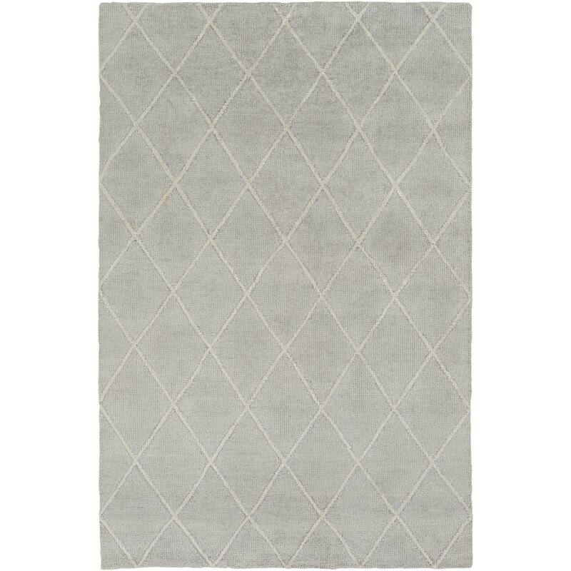 Silver Orchid Rogers Hand-Knotted Viscose Area Rug