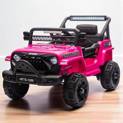 12V Kids Ride-On Electric Truck with Remote Control, 2WD, Four-Wheel Suspension, Bluetooth, MP3, LED Lights, for Ages 1-4
