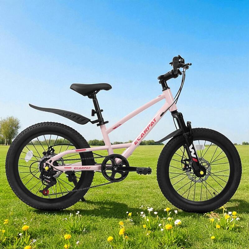 20 Inch Kids Mountain Bike with Front Suspension, 7-Speed, Steel Frame, Boys & Girls Ages 6-12