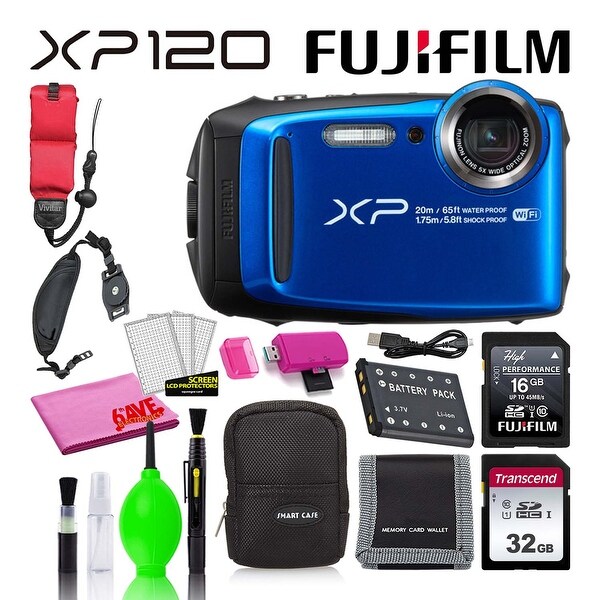 Fujifilm FinePix XP120 Waterproof Digital Camera Bundle with 48GB SD. Opens flyout.