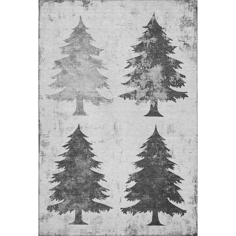 Premium Washable Super Soft Pine Tree Mayfield Rug